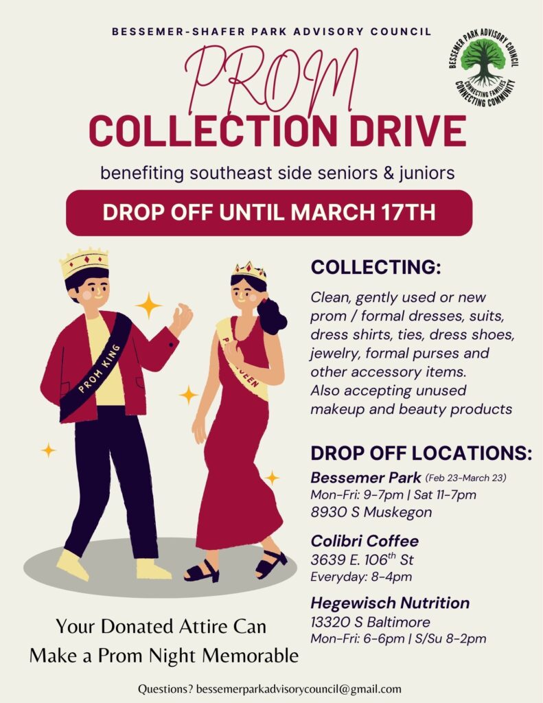 Bessemer Park Advisor Council's Prom Collection Drive.
